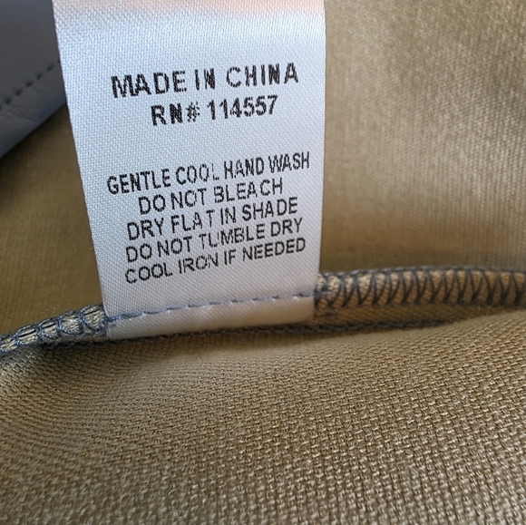 THML Reagan Top In Vegan Leather Slate Blue NWT - Size M - Picture 11 of 11